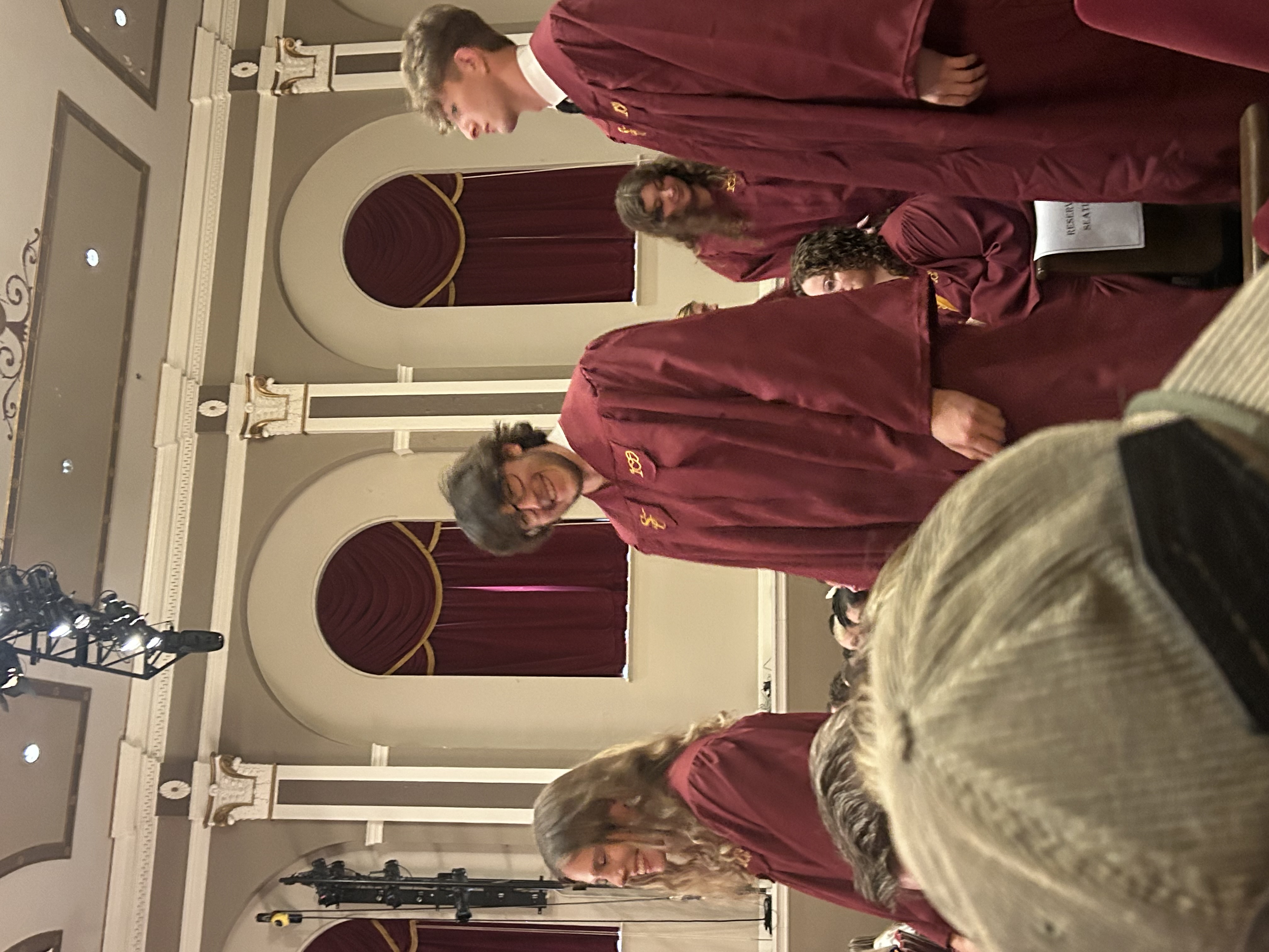 Jairik "JJ" McCauley — Having a grand-ole time at the Honors graduation ceremony