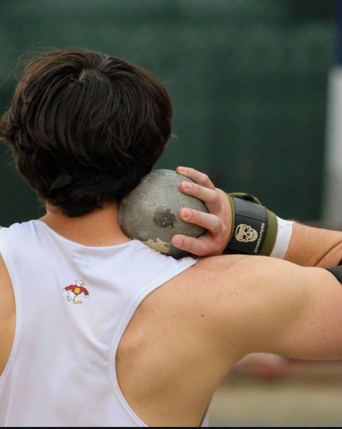 Jairik "JJ" McCauley — Shotput picture taken in 2025 at our last home track & field meet