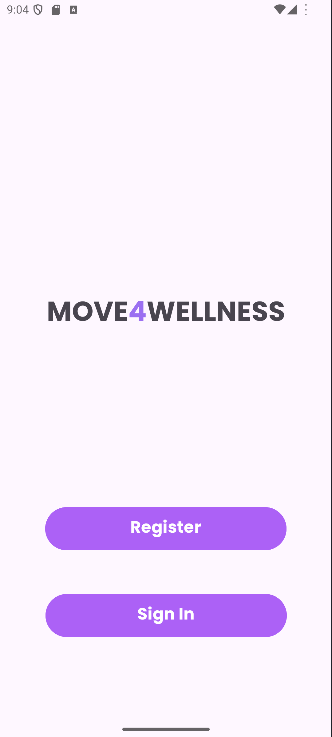 Move4Wellness Fitness App — fitness and workout tracking mobile app, screenshot 4 of 4