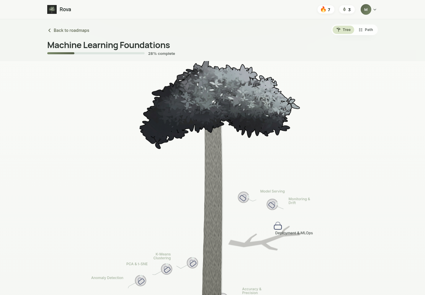 Rova — voice-first AI learning platform, screenshot 3 of 5